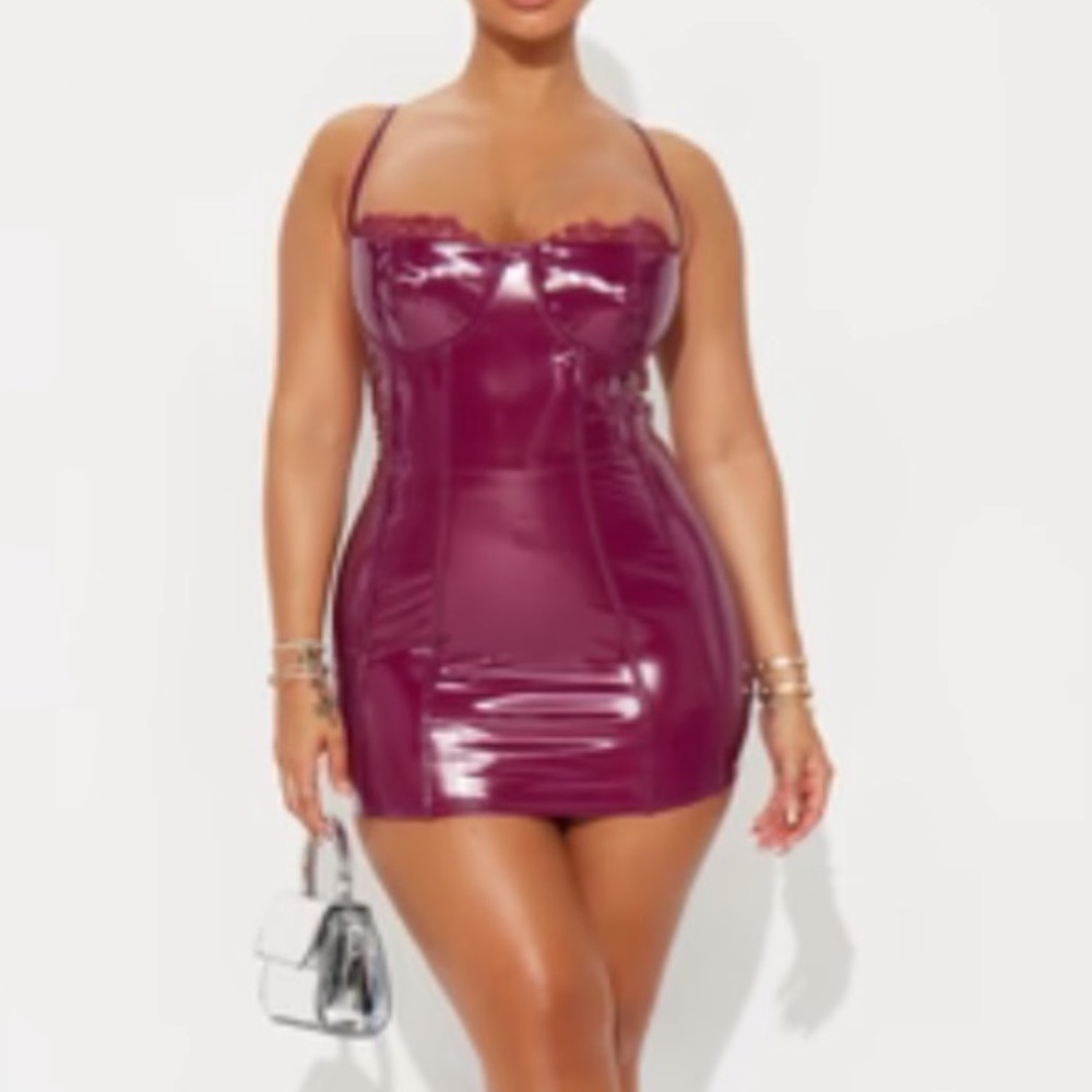 Sleek Purple Mini Dress